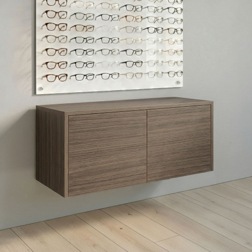 Quick-Ship 36.5" Wall-Mount Optical Cabinet – Studio Oak