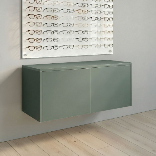 Quick-Ship 36.5" Wall-Mount Optical Cabinet – Evergreen Mist