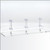 Triple Optical Frame Display Risers with 3x2 Y-Clips in a Row