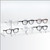 Triple Optical Frame Display Risers with 3x2 Y-Clips in a Row