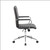 Optical Task Chair with Fixed Chrome Arms in Black