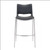 Optical  - Client Bar Chairs - Black & Brushed Stainless Steel