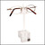 d3.CLR - Single Cubic Eyewear Display in Clear Perfect as a Sunglass or Optical Frame Display