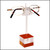 d3.RED - Single Cubic Eyewear Display in Red Perfect as a Sunglass or Optical Frame Display