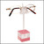 d3.PNK - Single Cubic Eyewear Display in Pink Perfect as a Sunglass or Optical Frame Display