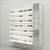 Top LED  Wall Mount Optical Frame Display Shelves with Right Mirror - DWL31-105-R  - European Made