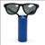 Large Premium Solid Aluminum Cylinder - Blue Eyewear Optical Frame Display