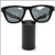 Medium Premium Solid Aluminum Cylinder - Black Eyewear Optical Frame Display