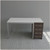Optical Dispensing Table With Aluminum Structure, Walnut-Laminated Cabinet with Four Drawers