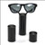 Premium Solid Aluminum Cylinder Set - Black Eyewear Optical Frame Display