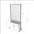 Floor-Top Optical Frame Display - ASIS DW - with White Cabinet - 90-Frame Capacity