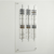 Wall Optical Display Panel with Open or Locking Rods  - 27.5" x 78.75" - AP-7-20 Acrylic