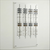 Wall Optical Display Panel with Open or Locking Rods 35.45" x 78.75" AP-9-20 Acrylic