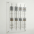 Wall Optical Display Panel with Open or Locking Rods- 35.45" x 55"-AP-9-14 Acrylic