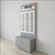 Lit Back Panels with Optional Optical Cabinets - For DW-31-90 Frame Display Panels