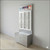 Lit Back Panels with Optional GlassTop Optical Cabinets - For DW-31-90 Frame Display Panels
