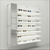 Top LED  Wall Mount Optical Frame Display Shelves with Left Mirror - DWL31-105-L - European Made