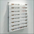 DW Wall Mount Optical Shelf Display with 8 Open Shelves - 36.5" Wide