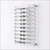 Wall Mount Optical Display Panel - Polycarbonate Pins - 31.75 inch (H) - DW.31.30 - Capacity: 30 Frames