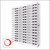 Wall Mount Optical Display Panel - Polycarbonate Pins - 47.5 inch (H) - DWL.31.90 - Capacity: 90 Frames