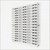 Wall Mount Optical Display Panel - Polycarbonate Pins - 47.5 inch (H) - DWL.31.90 - Capacity: 90 Frames
