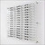 Wall Mount Optical Display Panel - Polycarbonate Pins - 47.5 inch (H) - DWL.31.105 - Capacity: 105 Frames
