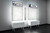 Backlit Wall Mount Swivel Mirror 47.5" (H)