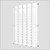 DW31-75F Locking Wall Mount Acrylic Optical Display with Hardware- 47.5 inch (H)