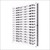 Wall Mount Optical Display Panel - Polycarbonate Pins - 47.5 inch (H) - DWL.31.75 - Capacity: 75 Frames