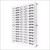 Wall Mount Optical Display Panel - Polycarbonate Pins - 47.5 inch (H) - DWL.31.75 - Capacity: 75 Frames