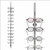 Locking Optical Dispaly Rods - 12 Pair Capacity