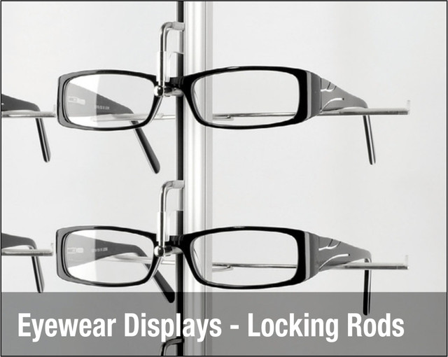 Locking & Open Optical Display Rods | Eyewear Security Rods | Frame ...