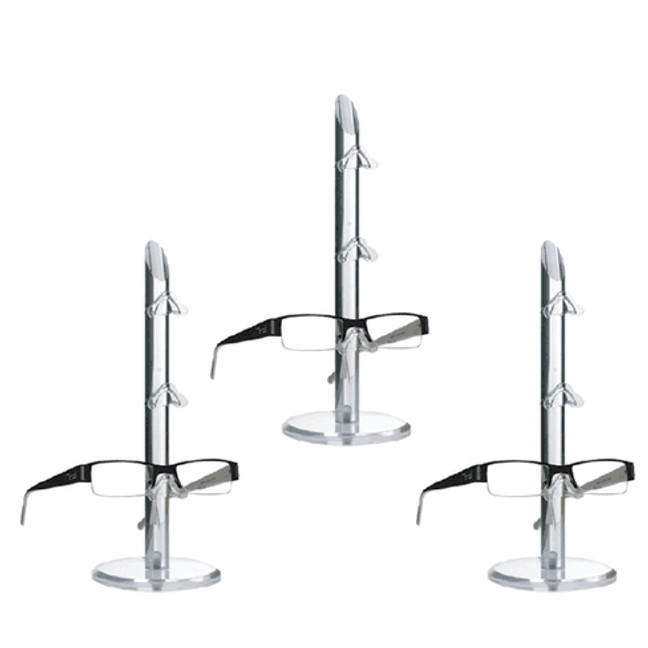 dw3.3b - Set of Three Acrylic Counter Top Eyewear Frame Displays & Risers