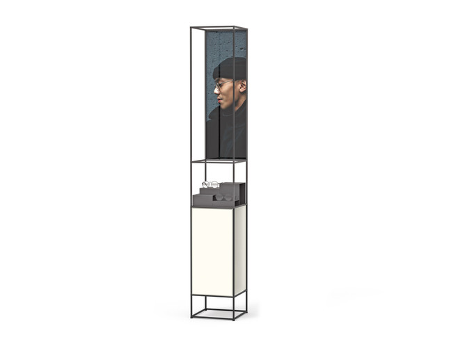 Free-standing display element with deco pedestal CR-SET SF-CLB-GP 10