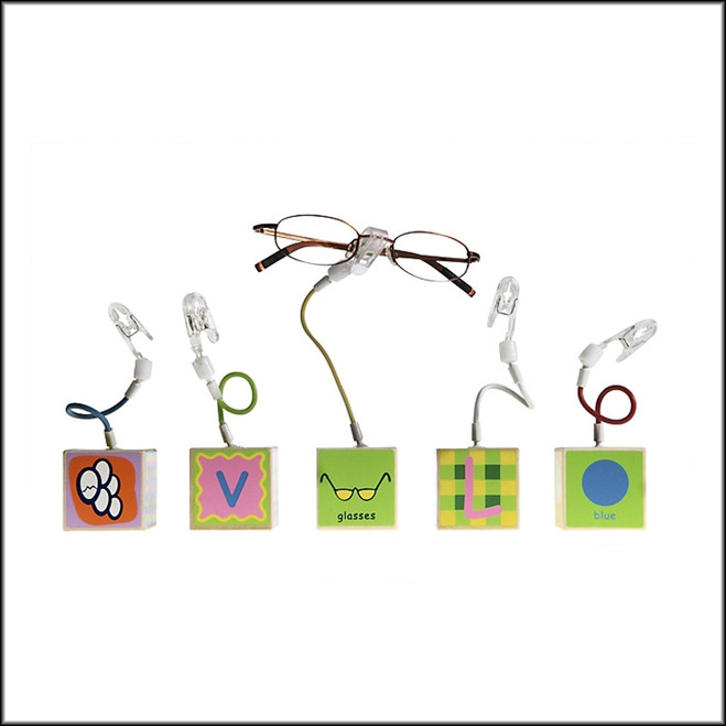 AB.5 - Alphabet Optical Frame display blocks - Set of Five