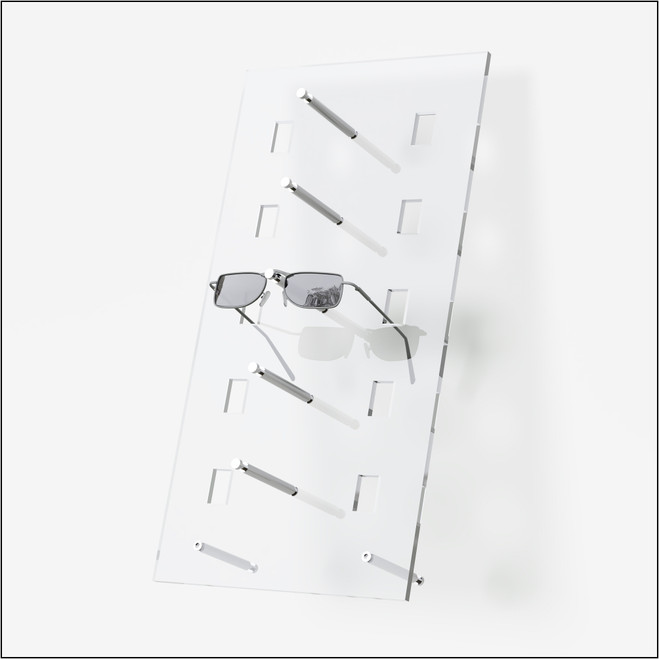 Counter Top  Optical Frame and Sunglass PIN Panel - 5 Frames - Clear