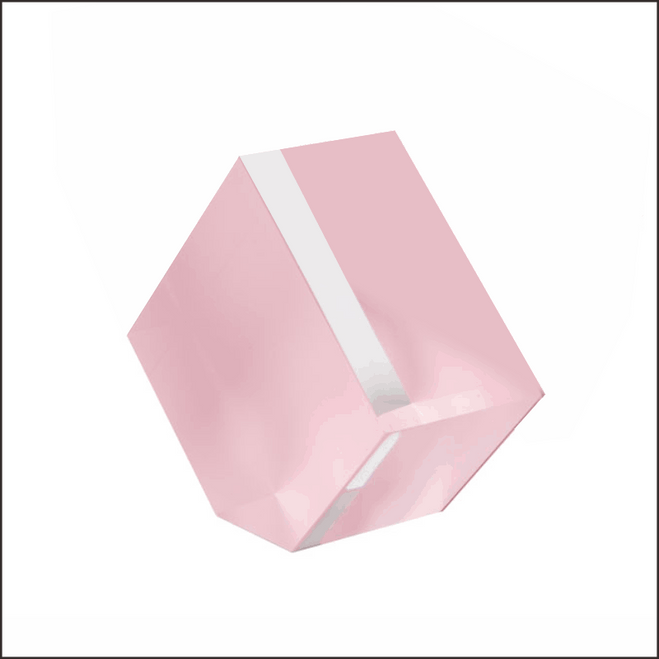 d49.PNK - Five-Sided Acrylic Block in Pink Perfect as a Sunglass or Optical Frame Display