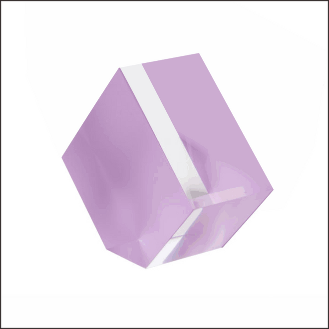 d49.PUR - Five-Sided Acrylic Block in Purple Perfect as a Sunglass or Optical Frame Display
