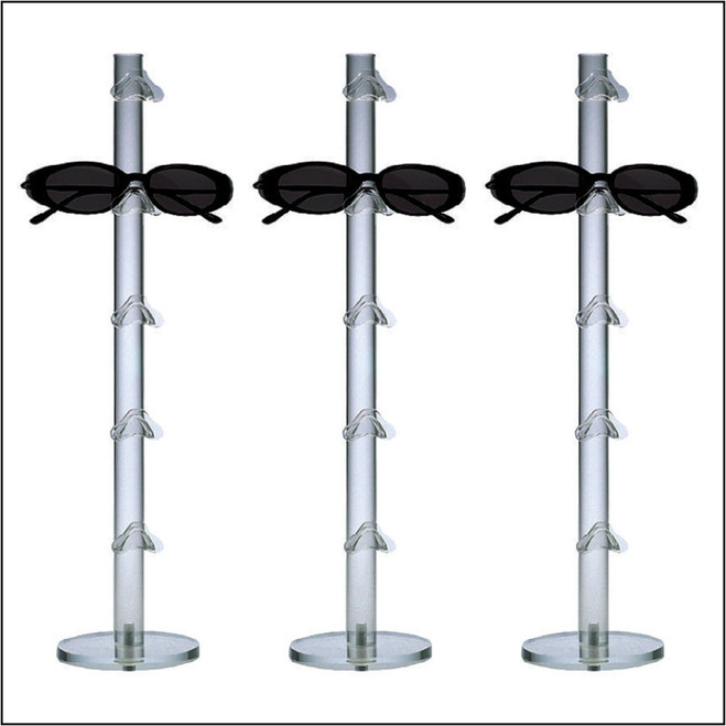 dw5.3 - Set of Three Acrylic Counter Top  Optical Frame Displays & Risers