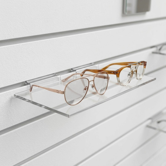 Single Slatwall Eyewear Optical Frame Shelf  - 10-pack