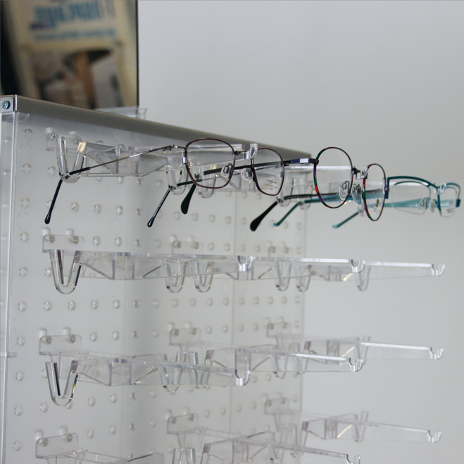 H-Unit Floortop Optical Frame Display on Wheeled Base - For 240 or 368 ...
