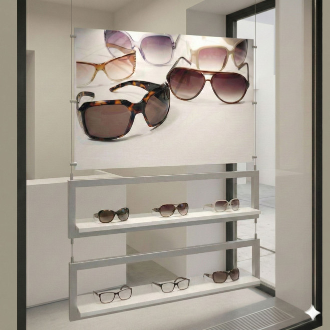 Poster Holder For Hanging Window  Optical Frame Display