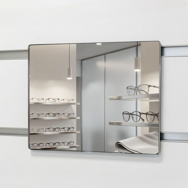 DWS.704 Small - Acrylic Slatwall Optical Mirror