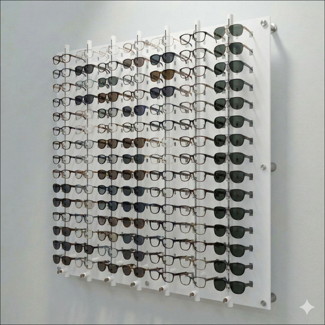 Locking Optical Display Wall-Mount - DWL.31.105.LOCK - 47.5 inch (H) [Capacity: 105 Frames]