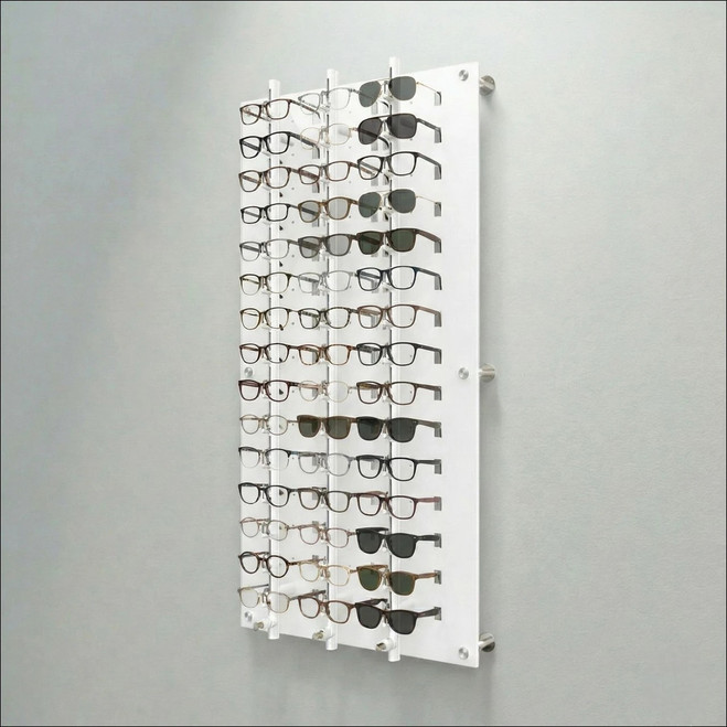 DW31-45F Locking Wall Mount Acrylic Optical Display with Hardware- 47.5 inch (H)