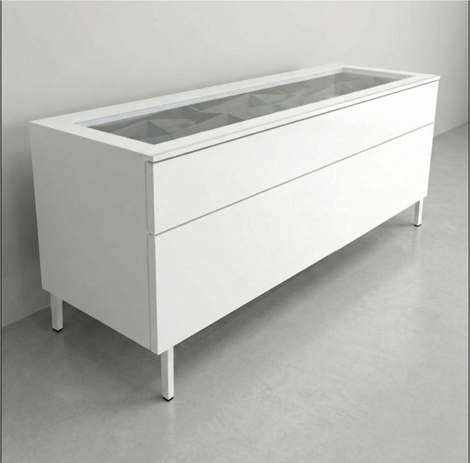 Luxury Floor-Top & Glass-Top Optical Display Cabinets - 47.25" Wide