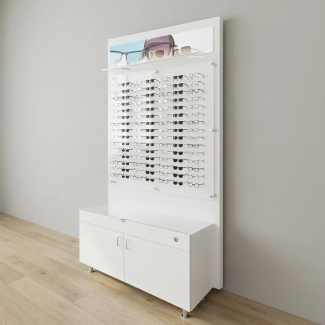 Lit Back Panels with Optional Optical Cabinets - For DW-31-105 Frame Display Panels