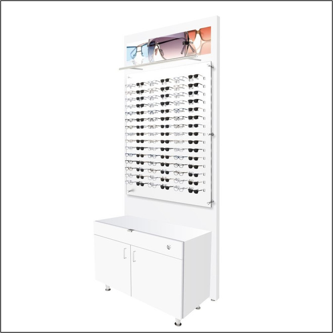 Lit Back Panels with Optional Optical Cabinets - For DW-31-90 Panels.