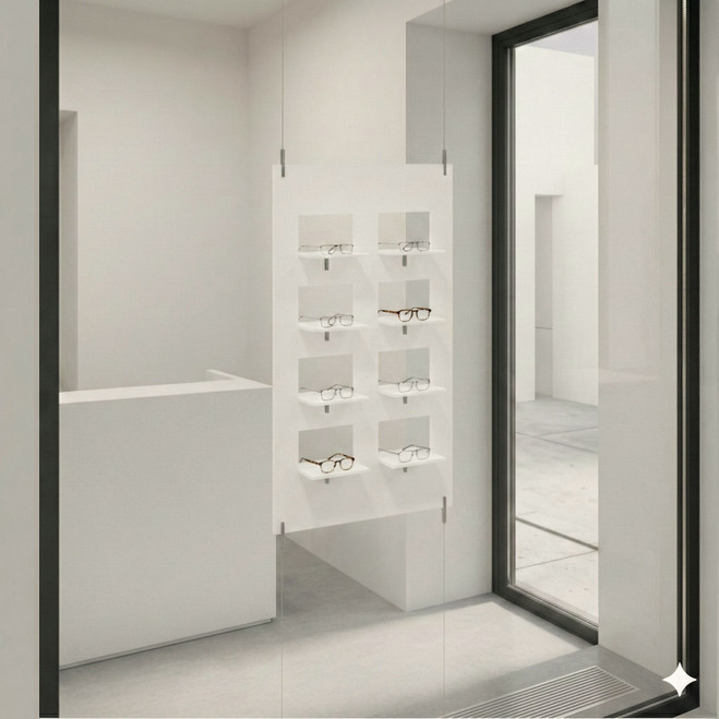SV8 Modern Shop Window  Optical Frame Display