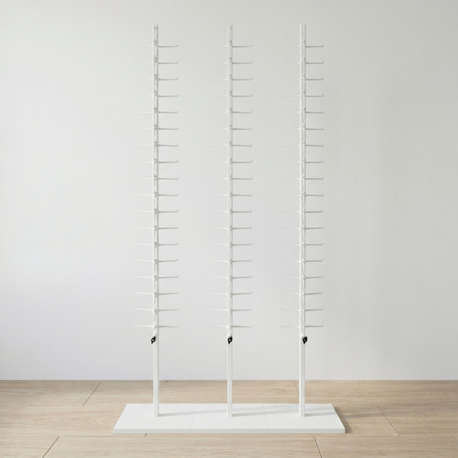 Locking Modular Floor-Top Rods and Base for 54 Optical Eyewear Frames